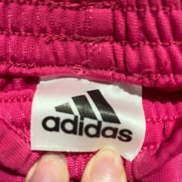Adidas Infant Girl's Hot Pink Polyester Jogger Sweatpants Size 12 months - Picture 4 of 5